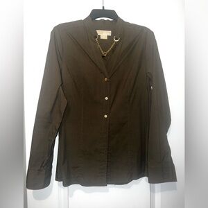 Michael Michael Kors Size 8 Olive Green Shirt.